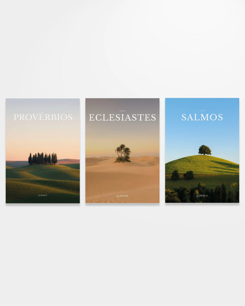 Trio de Sabedoria Divinal — Salmos, Provérbios e Eclesiastes com design editorial