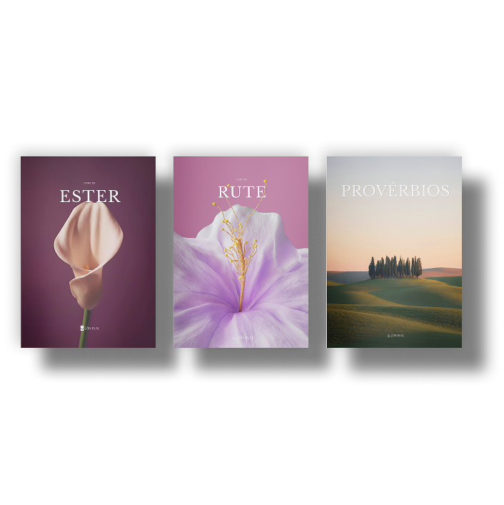 Rute e Ester Divinal — livros bíblicos com design editorial